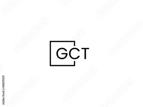 GCT Letter Initial Logo Design Vector Illustration