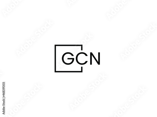 GCN Letter Initial Logo Design Vector Illustration