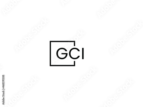 GCI Letter Initial Logo Design Vector Illustration