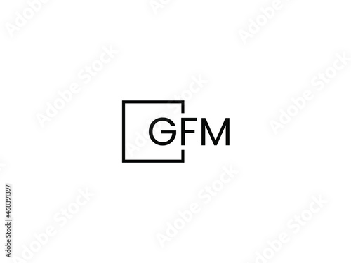 Free Download GFM Letter Initial Logo Design Vector Illustration - GFXLoad
