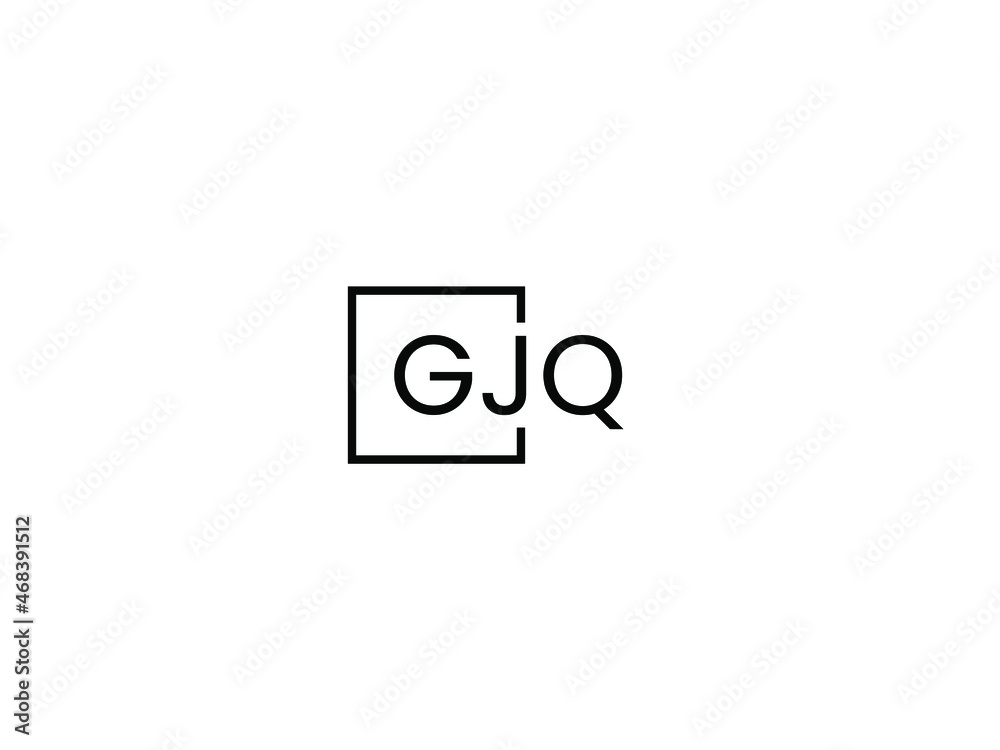 GJQ Letter Initial Logo Design Vector Illustration GJQ Letter Initial Logo Design Vector Illustration