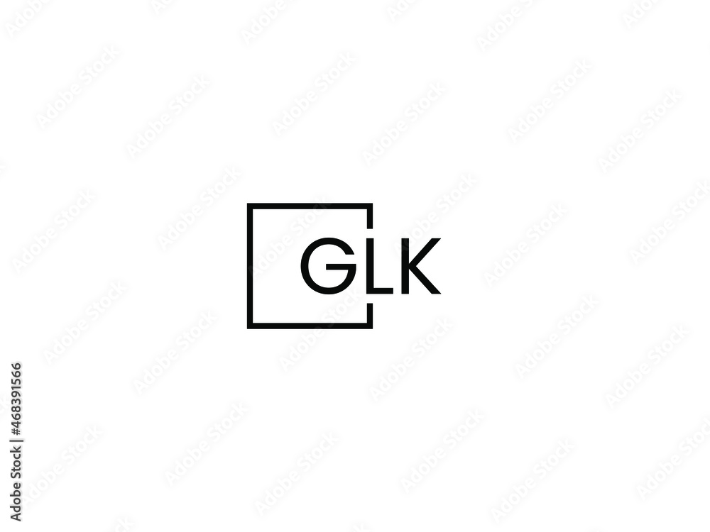 GLK Letter Initial Logo Design Vector Illustration GLK Letter Initial Logo Design Vector Illustration