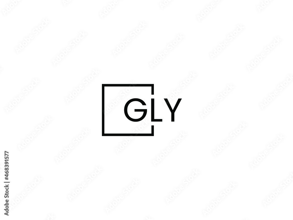 GLY Letter Initial Logo Design Vector Illustration GLY Letter Initial Logo Design Vector Illustration