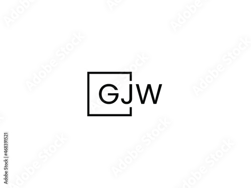 GJW Letter Initial Logo Design Vector Illustration © Rubel