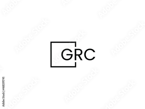 GRC Letter Initial Logo Design Vector Illustration