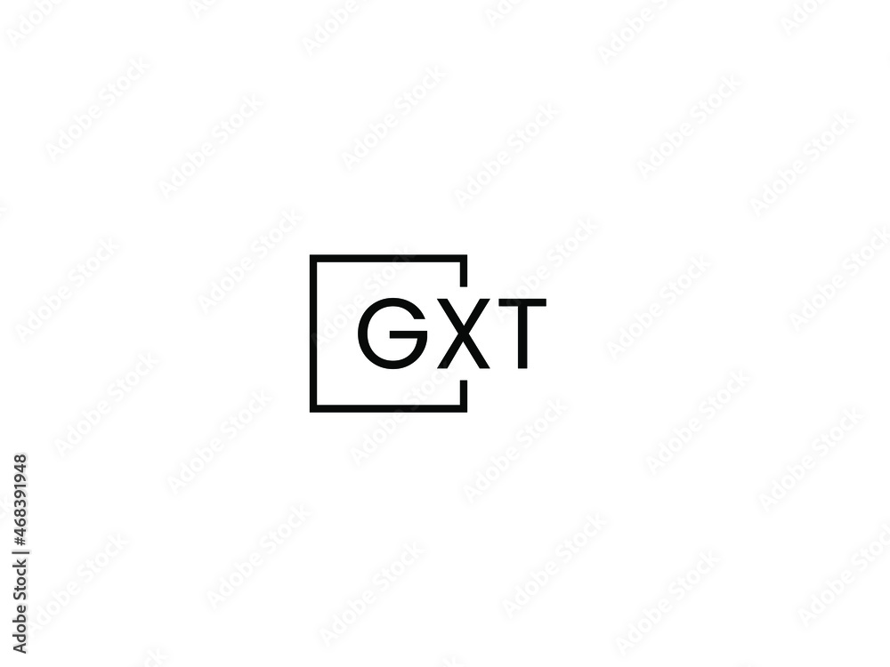Fototapeta premium GXT Letter Initial Logo Design Vector Illustration