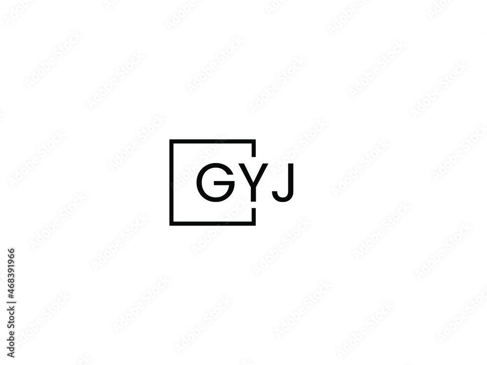 GYJ Letter Initial Logo Design Vector Illustration GYJ Letter Initial Logo Design Vector Illustration
