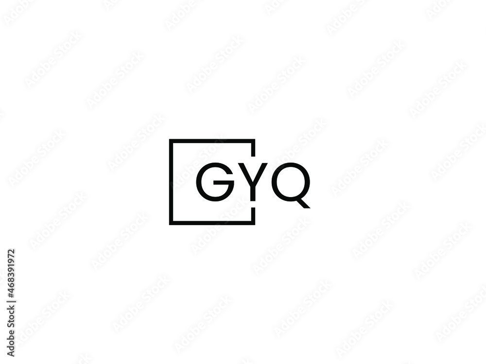 GYQ Letter Initial Logo Design Vector Illustration GYQ Letter Initial Logo Design Vector Illustration