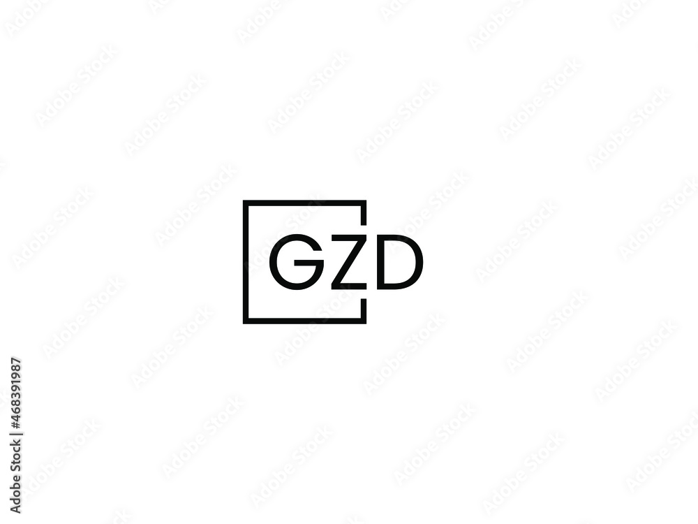 GZD Letter Initial Logo Design Vector Illustration GZD Letter Initial Logo Design Vector Illustration