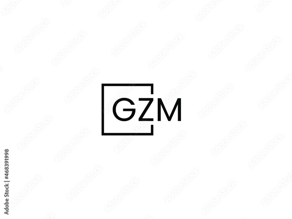 GZM Letter Initial Logo Design Vector Illustration GZM Letter Initial Logo Design Vector Illustration