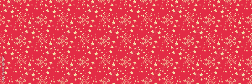 Bright background pattern with abstract ornament of stars on a red background for your design. Seamless background for wallpaper, textures. Vector illustration. Bright background pattern with abstract ornament of stars on a red background for your design. Seamless background for wallpaper, textures. Vector illustration.