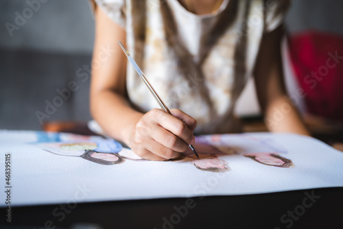 Wallpaper Mural woman person lifestyle to relax at home, happy and smile with indoor activity relaxation Torontodigital.ca