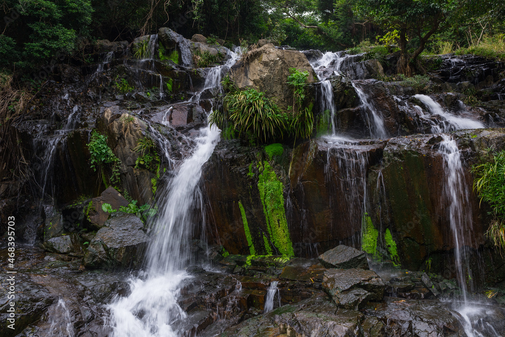 Cascade waterfall river in tropical forest