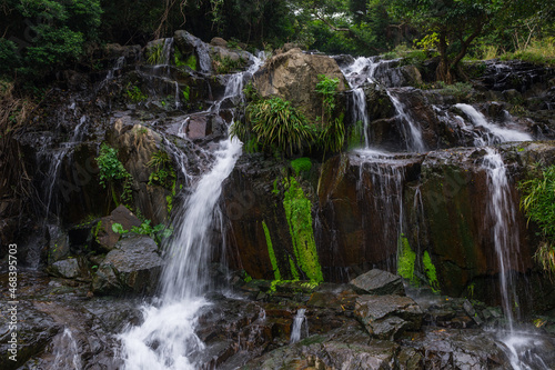 Cascade waterfall river in tropical forest