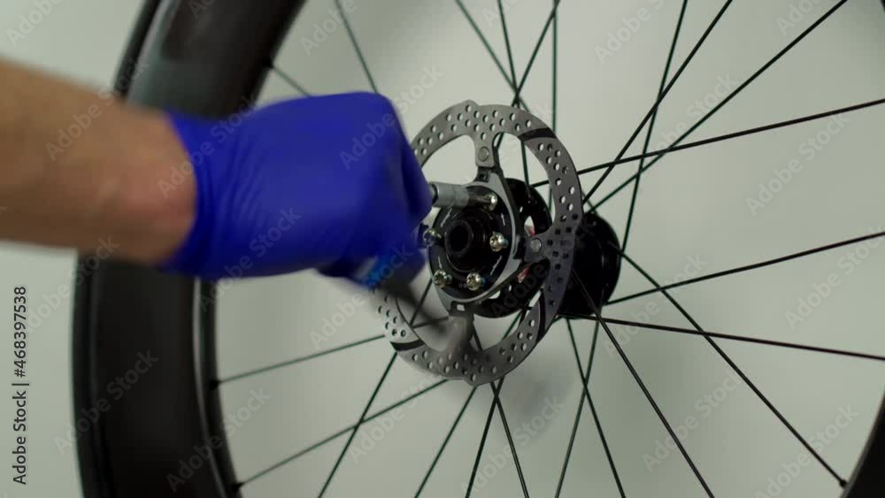 removing bike wheel with disc brakes