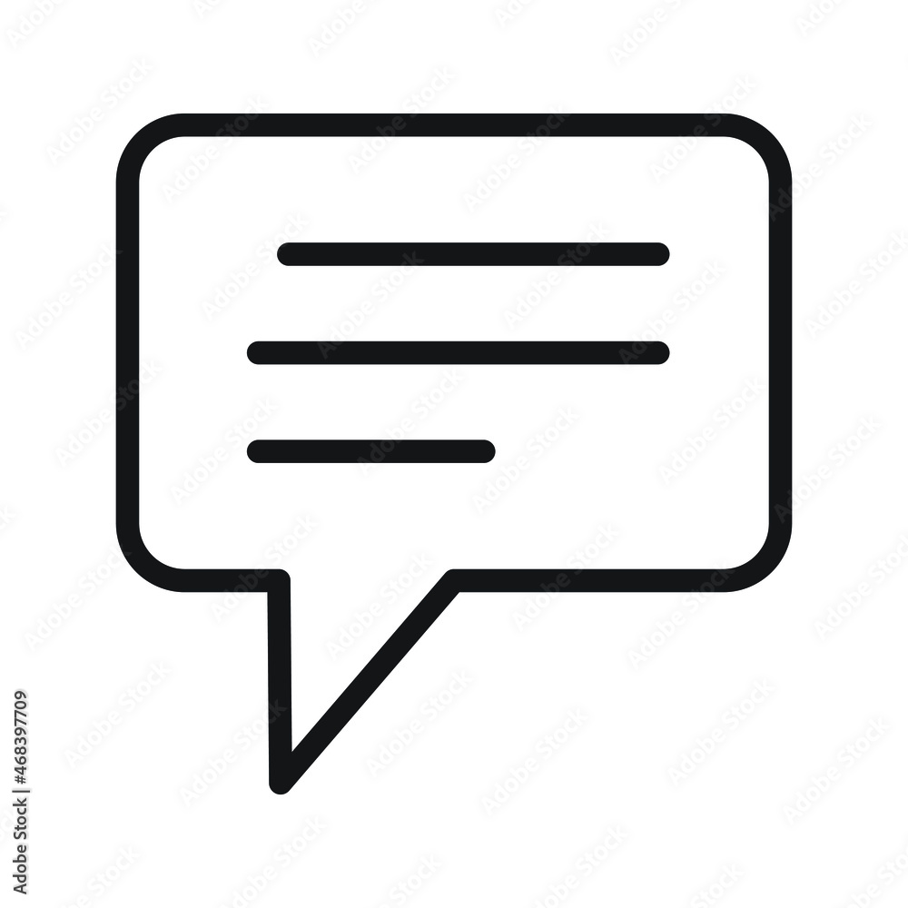 bubble text speech office Icon vector Line on white background image for web, presentation, logo, Icon Symbol.
bubble text speech office Icon vector Line on white background image for web, presentation, logo, Icon Symbol.
