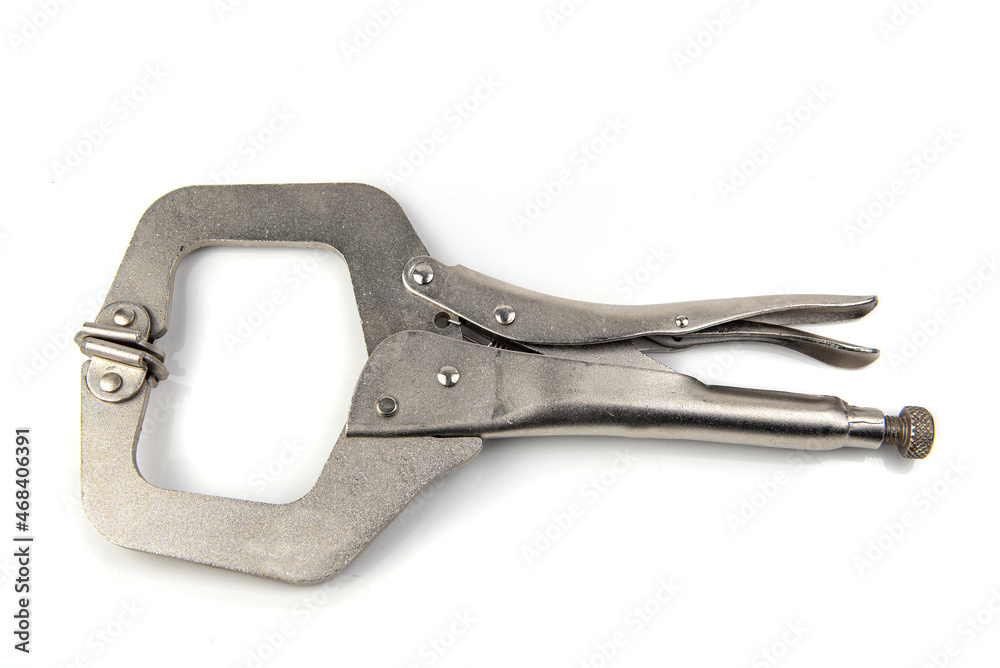 Clamp plier isolated on white background Clamp plier isolated on white background