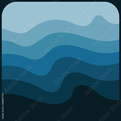 wave background vector of nature template design illustration