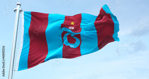 Trabzonspor Fc flag waving  4k 