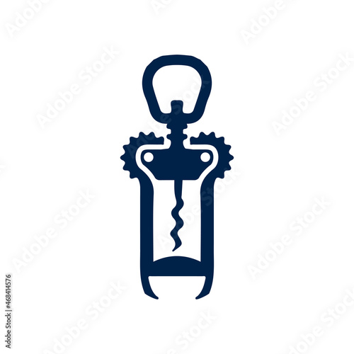 Corkscrews opener vector icon. Illustration isolated for graphic and web design.