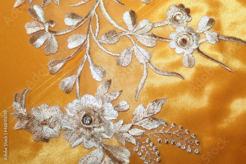 Fototapeta Naklejka Na Ścianę i Meble -  lace on a fabric