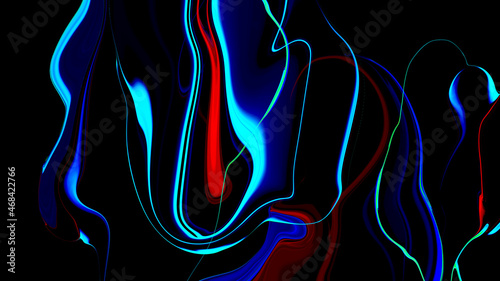 Abstract modern shape and color design background, Moving colorful lines of abstract background,