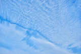 Beautiful cirrus clouds against the blue sky, Pattern of clouds in the blue sky, blue sky