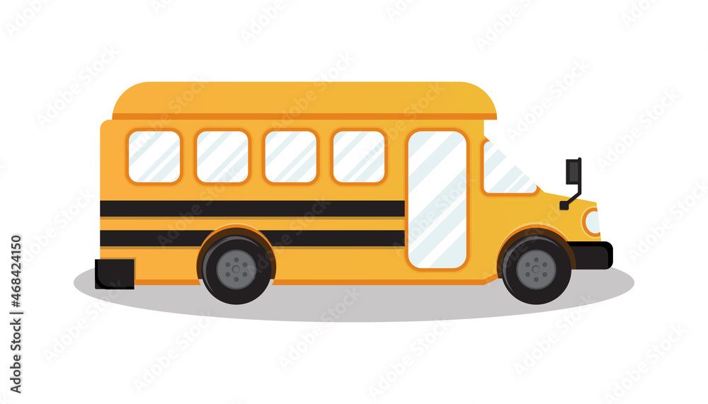 School bus vehicle vector illustration