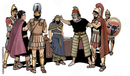 Ancient Carthage - The Carthage government accuses an admiral after a defeat in battle photo