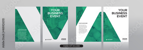 Multipurpose corporate book cover design template in a4 format premium vector cover mockup Premium Vector	
