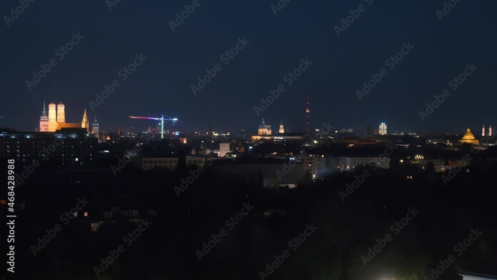 Night time lapse of Munich with Frauenkirche Night time lapse of Munich with Frauenkirche