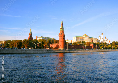 River Moscow and the Moscow Kremlin. Russia photo
