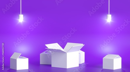 White box  white cardboard boxes  boxes background 