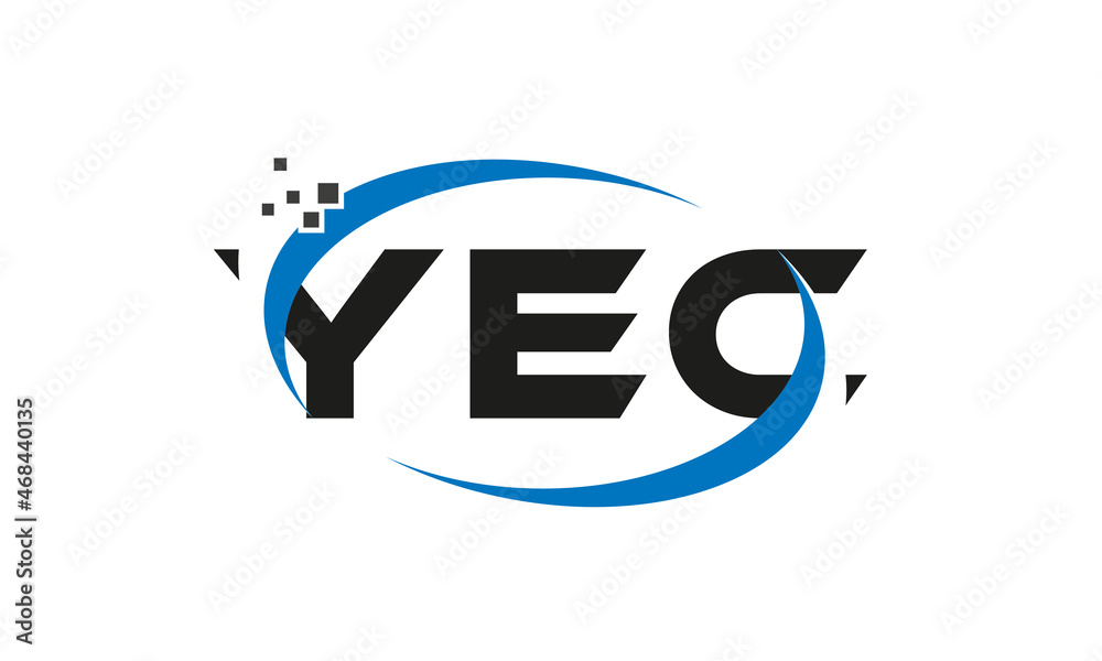 dots or points letter YEC technology logo designs concept vector Template Element dots or points letter YEC technology logo designs concept vector Template Element