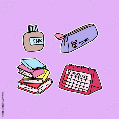 School sticker design vector cut file print 04