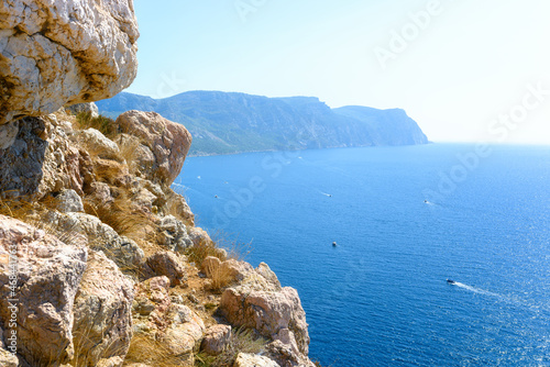 View from Balaklava Mountain to Cape Aya. Crimea