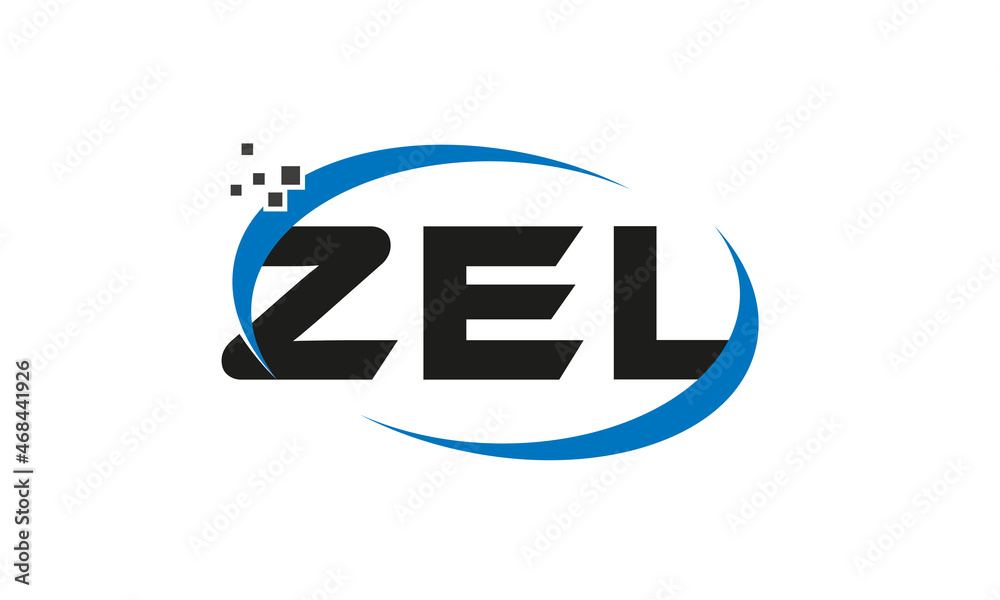 dots or points letter ZEL technology logo designs concept vector Template Element dots or points letter ZEL technology logo designs concept vector Template Element