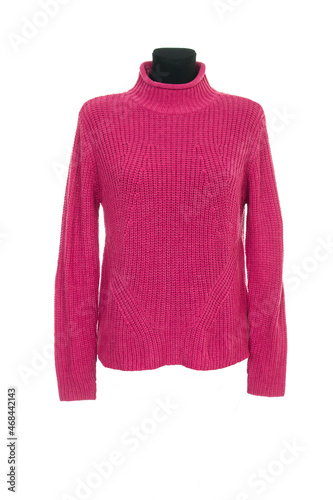 Pink sweater on white background © juliko77
