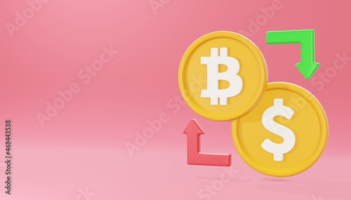 bitcoin exchange icon illustration photo