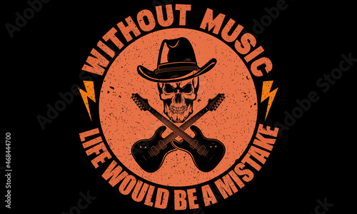Music t-shirt, Music t-shirt design, Typography design, Guitar t-shirt,Graphic t-shirt design, Music vector illustration,