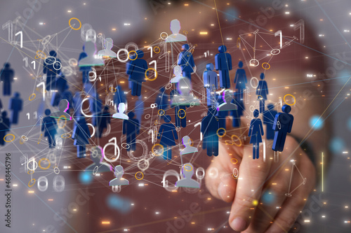 Fototapeta Naklejka Na Ścianę i Meble -  HR - Human resources management and recruitment concept