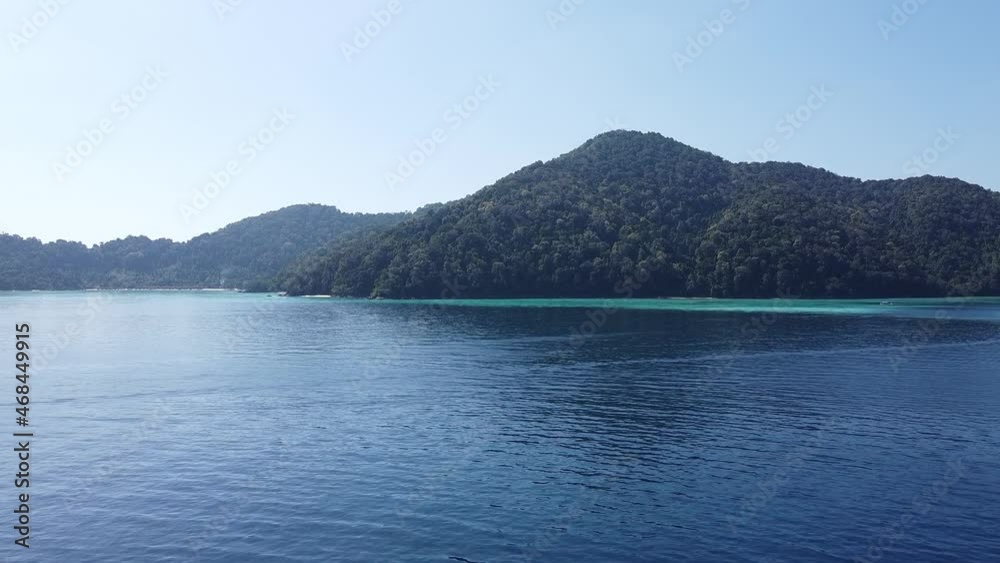 Surin Islands, Thailand. Aerial view of lagoon and forest Surin Islands, Thailand. Aerial view of lagoon and forest