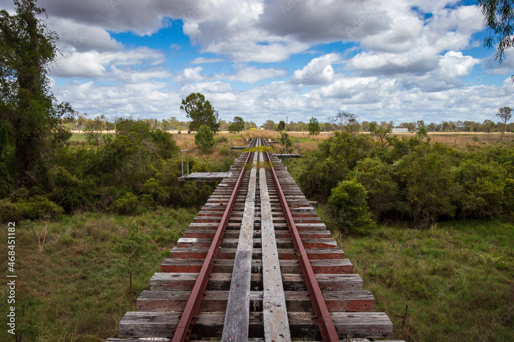 abandoned train line outback Queensland