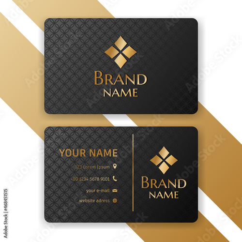 Modern realistic business card template. Creative and Clean Business Card Template. Luxury business card design template.