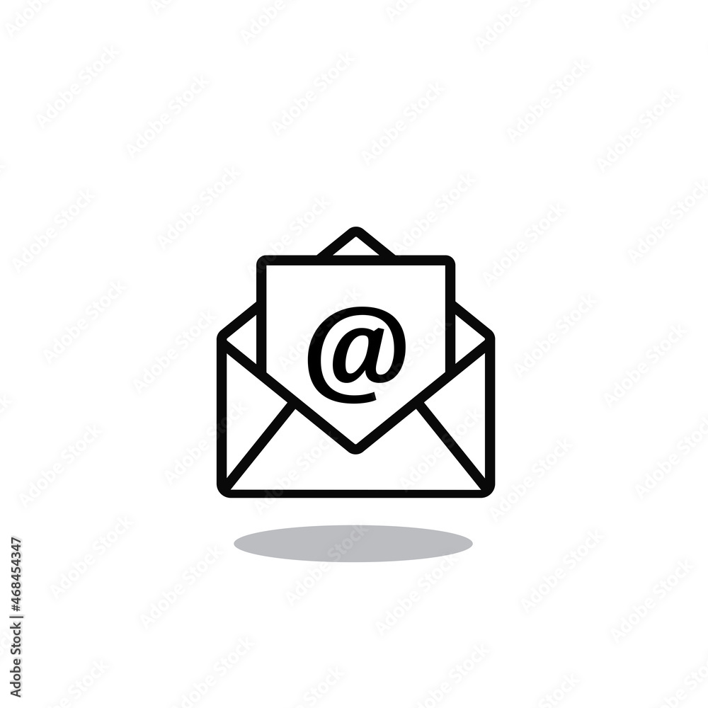 Mail icon vector isolated on white background. Trendy mail icon in flat style. Template for app, ui and logo. Icon mail for your web site. Modern mail icon, EPS 10 Mail icon vector isolated on white background. Trendy mail icon in flat style. Template for app, ui and logo. Icon mail for your web site. Modern mail icon, EPS 10