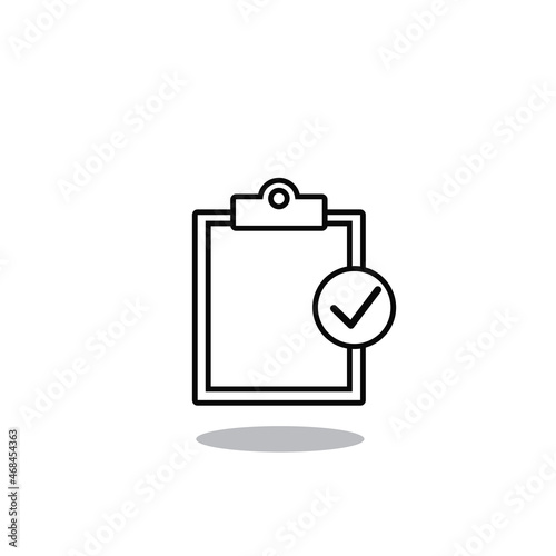 Test icon vector isolated on white background. Trendy test icon in flat style. Template for app, ui and logo. Icon test for your web site. Modern test icon, EPS 10