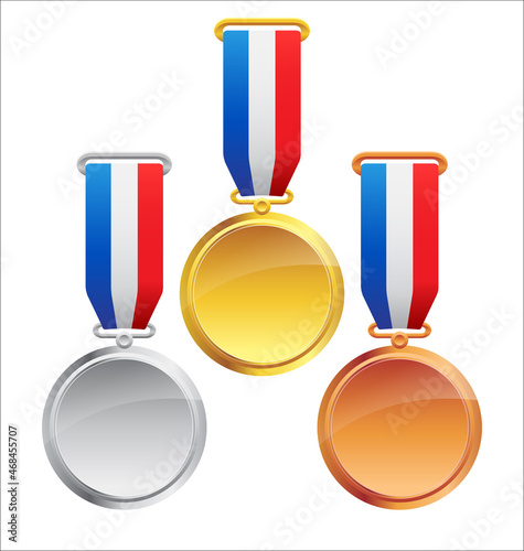 gold silver and bronze medals