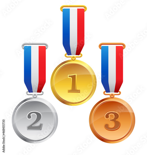 gold silver and bronze medals 123