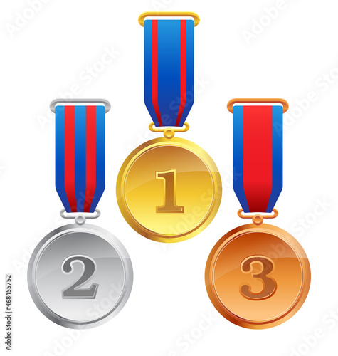 gold silver and bronze medals 123