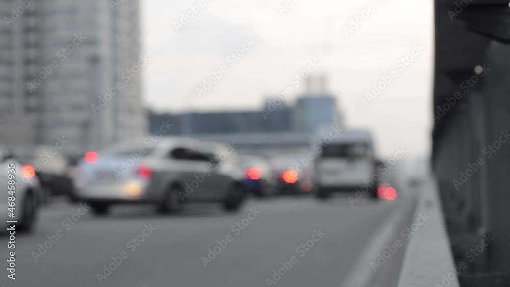 traffic in the city blurred view traffic in the city blurred view
